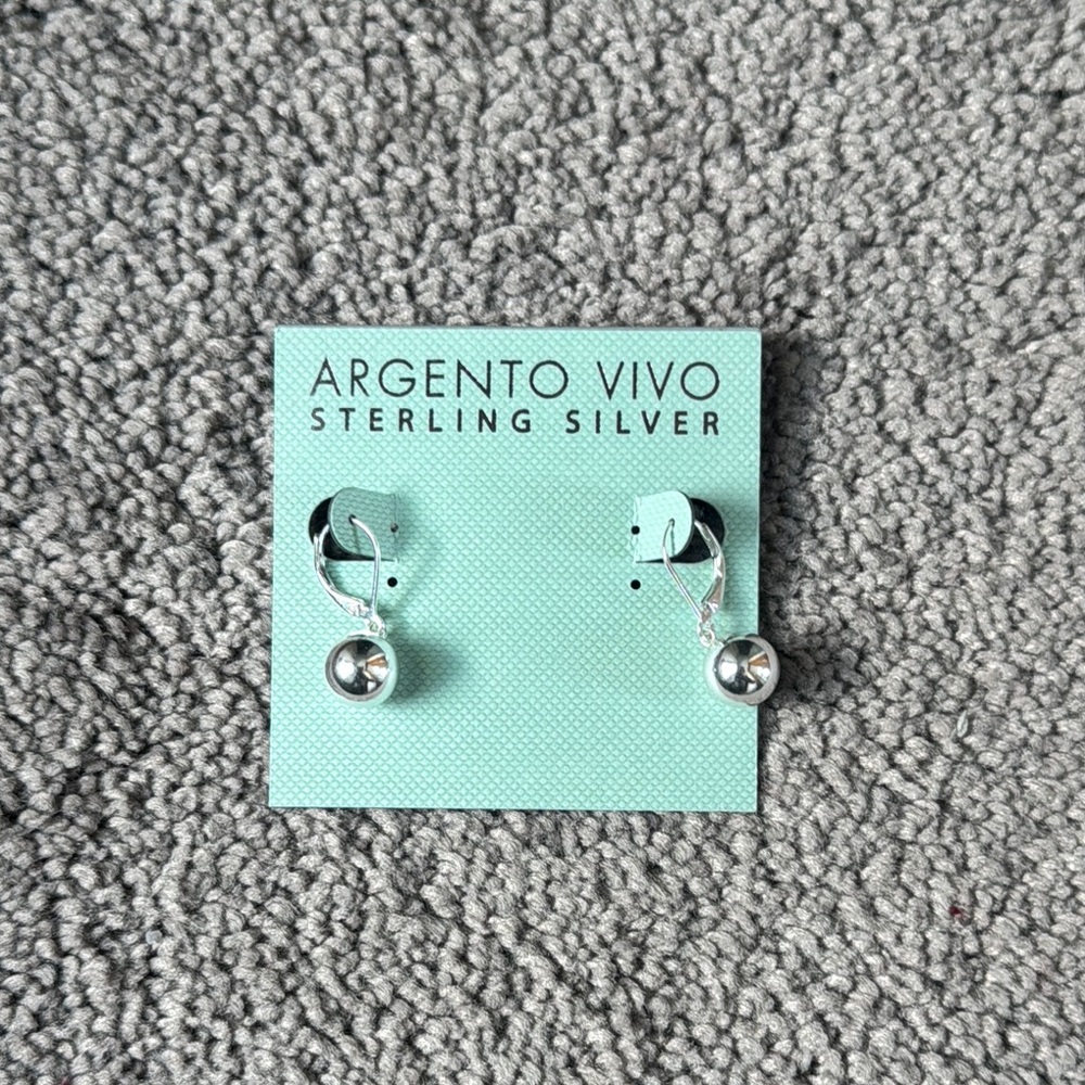 Argento Vivo Sterling Silver Earrings Minimalist Design